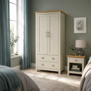 Leigh Cream 2 Piece Bedroom Set