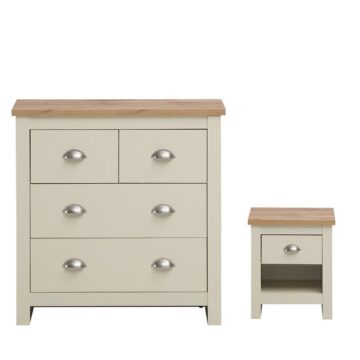 Leigh Cream 2 Piece Bedroom Set