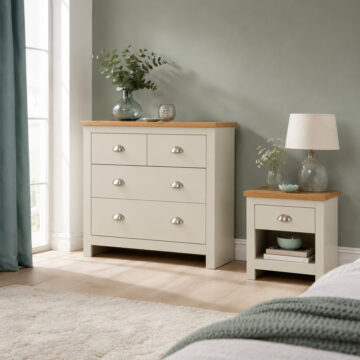 Leigh Cream 2 Piece Bedroom Set