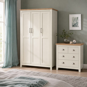 Leigh Cream 2 Piece Bedroom Set