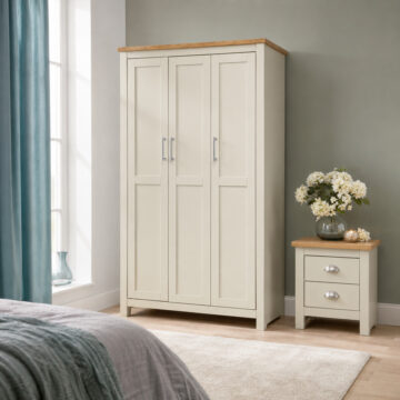 Leigh Cream 2 Piece Bedroom Set