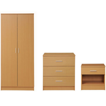 Shevington 3 Piece Bedroom Set | Beech Finish