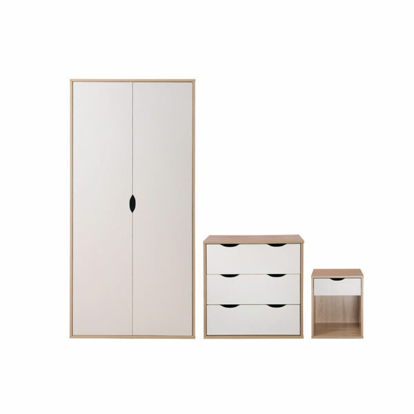 Trent 3 Piece Bedroom Set | White | Sonoma Oak | Self Assembly