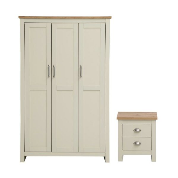 Leigh Cream 2 Piece Set | Cream | Self Assembly