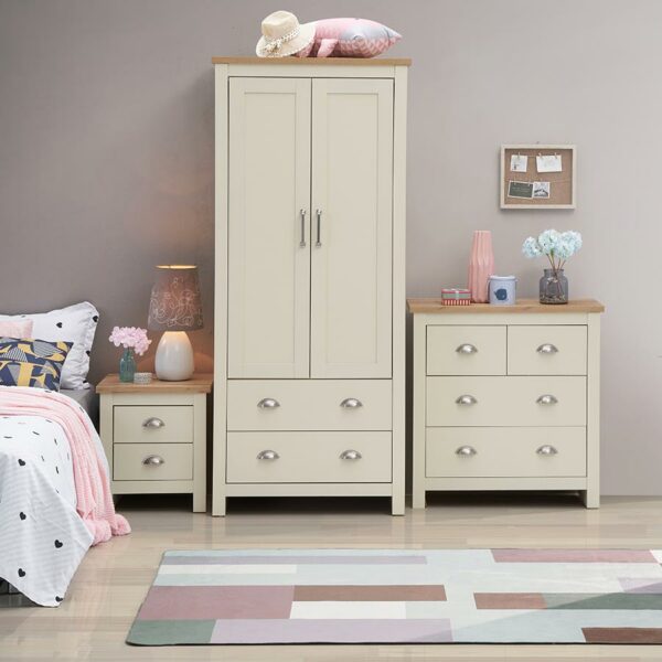 Leigh Cream 3 Piece Set | Cream | Self Assembly