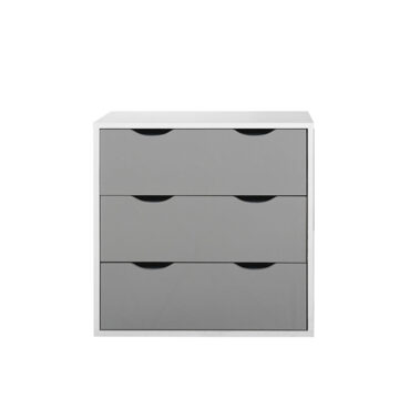 Trent 3 Piece Bedroom Set | Grey | White