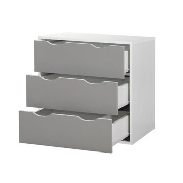 Trent 3 Piece Bedroom Set | Grey | White