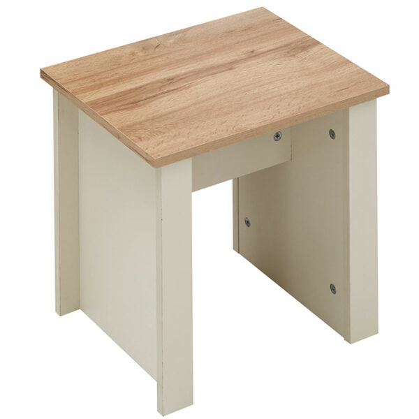 Leigh Cream 3 Drawer Dressing Table Set | Cream | Self Assembly