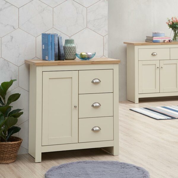 Leigh Cream 3 Piece Set | Cream | Self Assembly