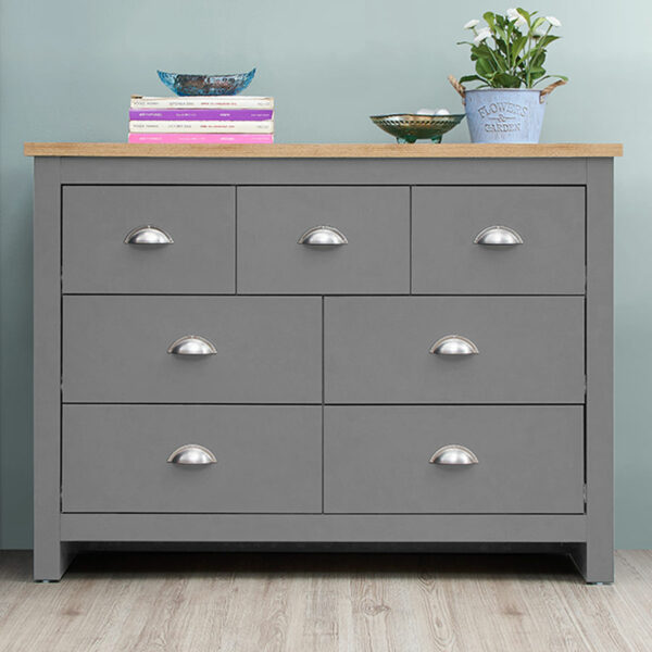 Leigh Grey 3 Piece Bedroom Furniture Set | Grey | Self Assembly