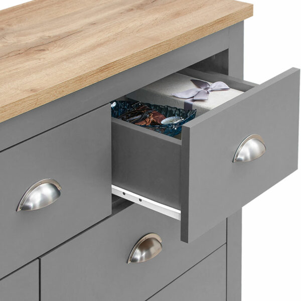 Leigh Grey 3 Piece Bedroom Furniture Set | Grey | Self Assembly