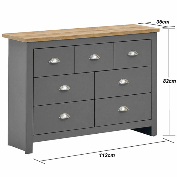 Leigh Grey 3 Piece Bedroom Furniture Set | Grey | Self Assembly