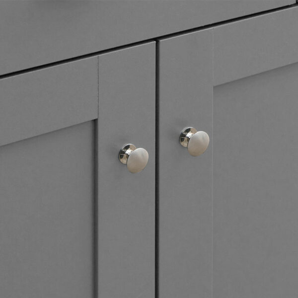Leigh Grey Sideboard with 3 Doors & 2 Drawers | Grey | Self Assembly