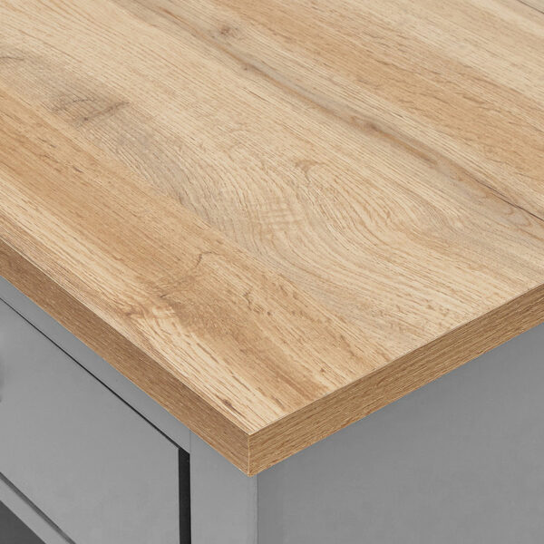 Leigh Grey 2 Drawer Coffee Table | Grey | Self Assembly