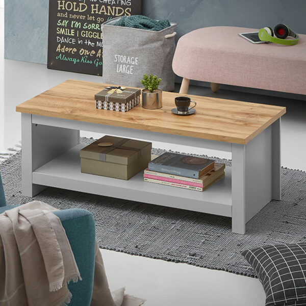 Leigh Grey Coffee Table | Grey | Self Assembly