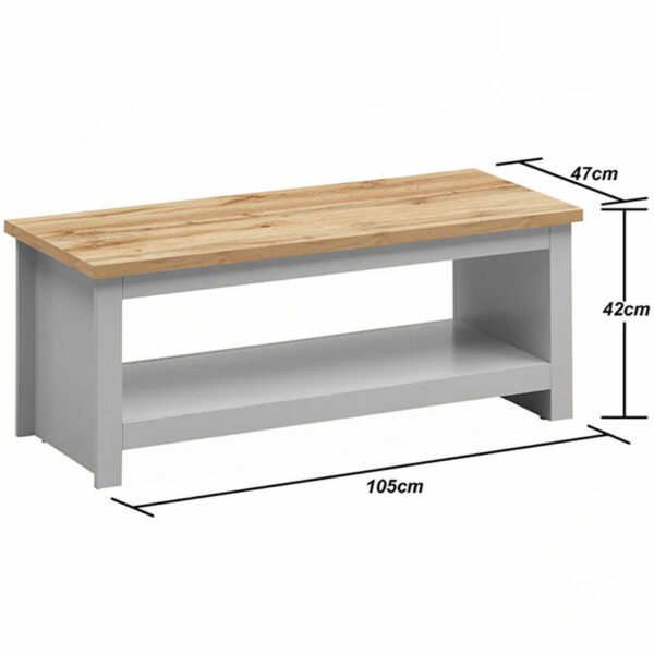 Leigh Grey Coffee Table | Grey | Self Assembly