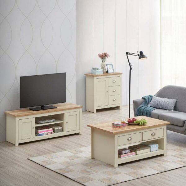 Leigh Cream 3 Piece Set | Cream | Self Assembly