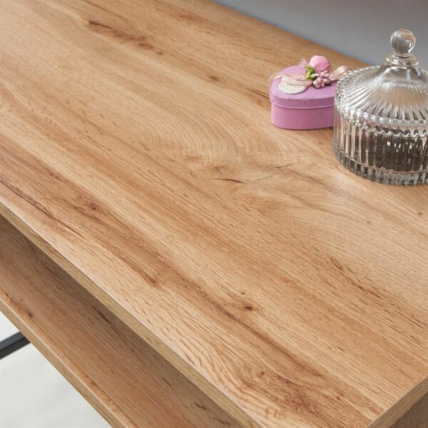 Mersey Dressing Table with Mirror | Wotan Oak | Self Assembly