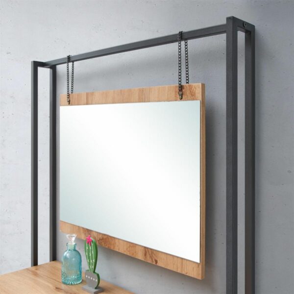Mersey Dressing Table with Mirror | Wotan Oak | Self Assembly
