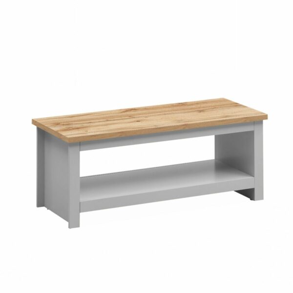 Leigh Grey Lift Up Coffee Table | Grey | Self Assembly