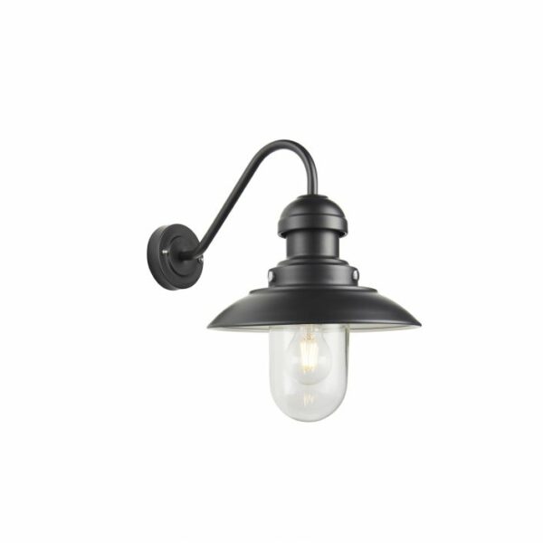Hereford Outdoor Wall Light | Large | Black