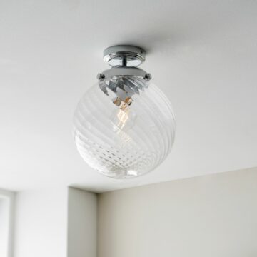 Milston Bathroom Ceiling Light | Chrome