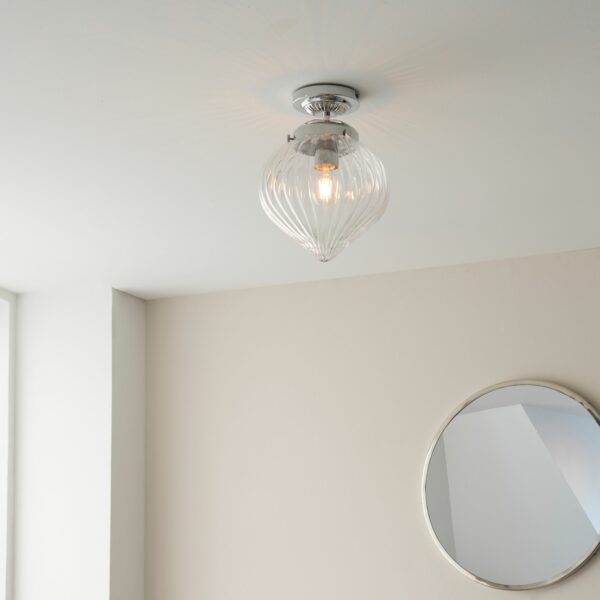 Cheston Bathroom Ceiling Light | Chrome