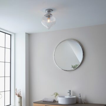 Cheston Bathroom Ceiling Light | Chrome