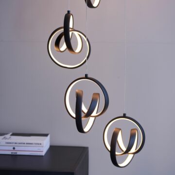 Cosma 8 Pendant Light | Large | Black
