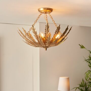 Delphine Ceiling Light | Gold