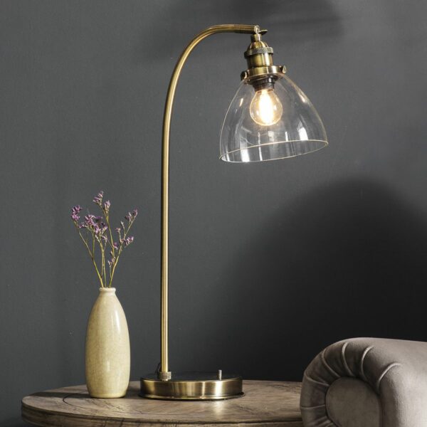 Hansen Table Lamp | Antique Brass