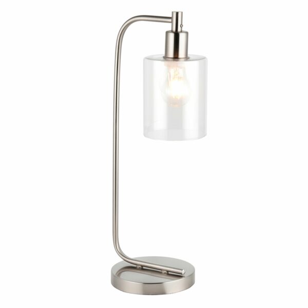 Silver Toledo Table Lamp | Brushed Nickel