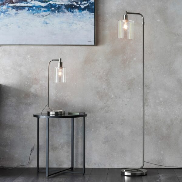 Silver Toledo Table Lamp | Brushed Nickel