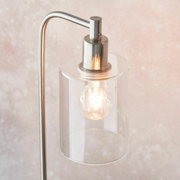 Silver Toledo Table Lamp | Brushed Nickel