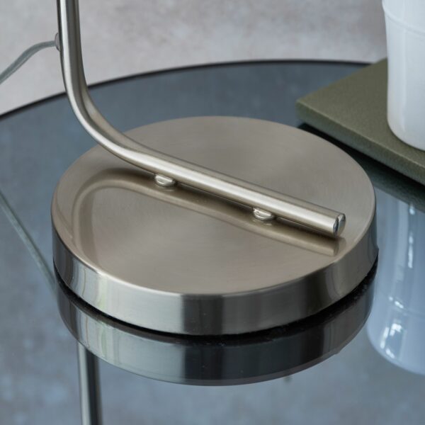 Silver Toledo Table Lamp | Brushed Nickel
