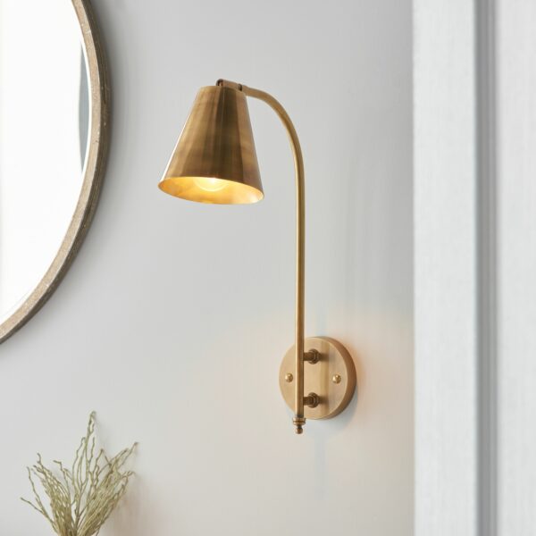 Radha Wall Light | Antique Brass