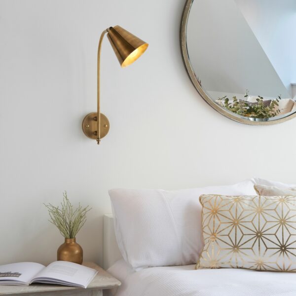 Radha Wall Light | Antique Brass