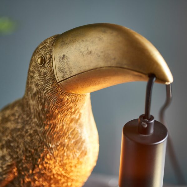 Toucan Table Lamp | Gold