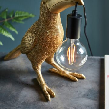 Toucan Table Lamp | Gold