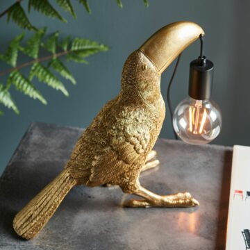 Toucan Table Lamp | Gold