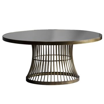 Pickford Bronze Coffee Table | Glass Top