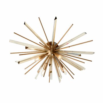 Christel Ceiling Light | Antique Brass and Champagne