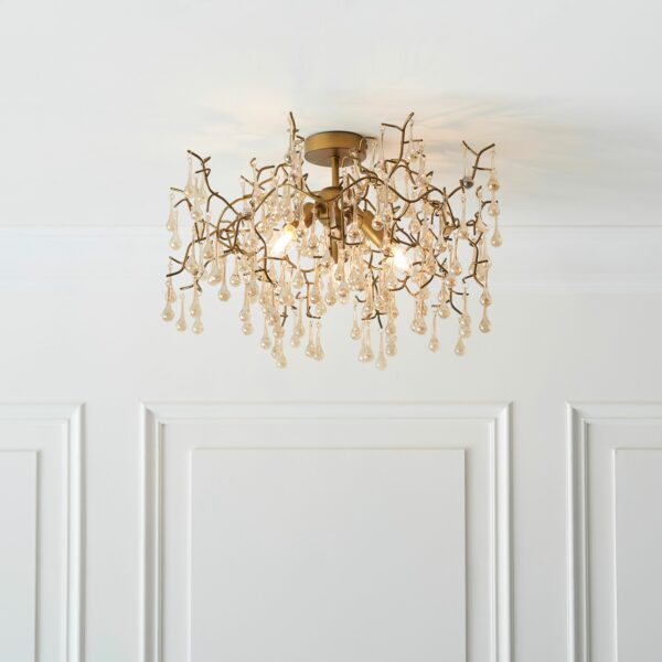 Florence Ceiling Light | Gold