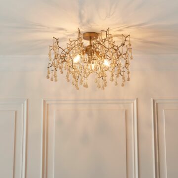 Florence Ceiling Light | Gold