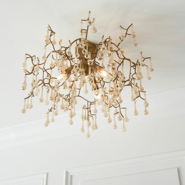Florence Ceiling Light | Gold