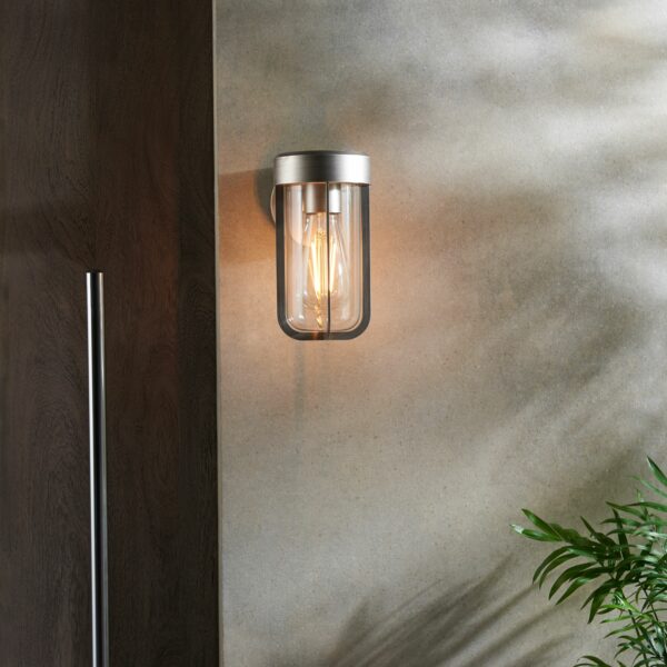 Gold Alva Outdoor Wall Light | Aged Pewter