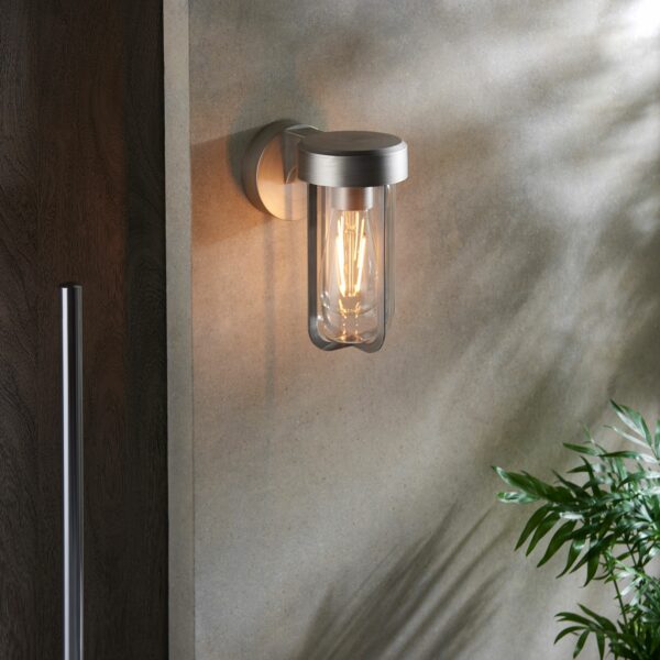 Gold Alva Outdoor Wall Light | Aged Pewter