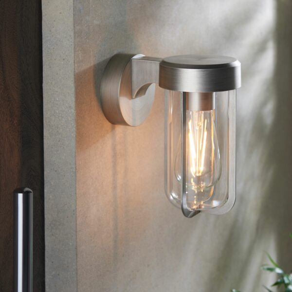 Gold Alva Outdoor Wall Light | Aged Pewter