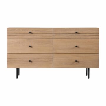 Claypath 3 Over 3 Chest of Drawers | Oak Finish