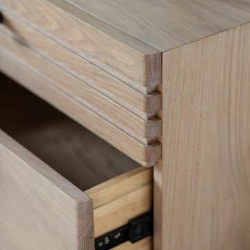 Claypath 3 Over 3 Chest of Drawers | Oak Finish
